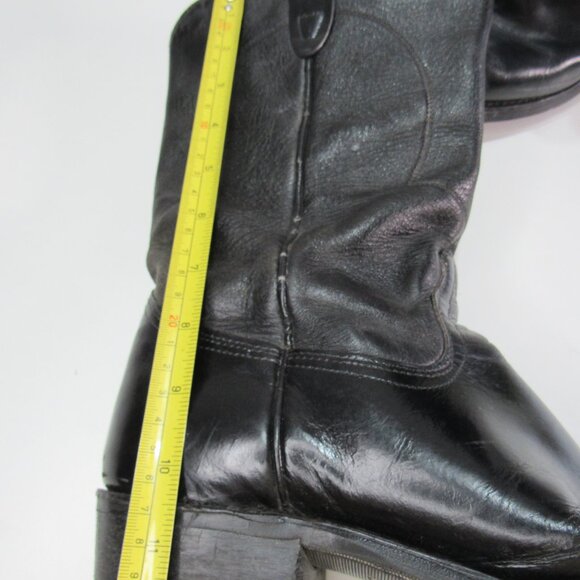 AVONITE Hypalon Oil Resistant Leather Men’s Cowboy Work Boots Black 9.5 EE USA - Picture 3 of 11